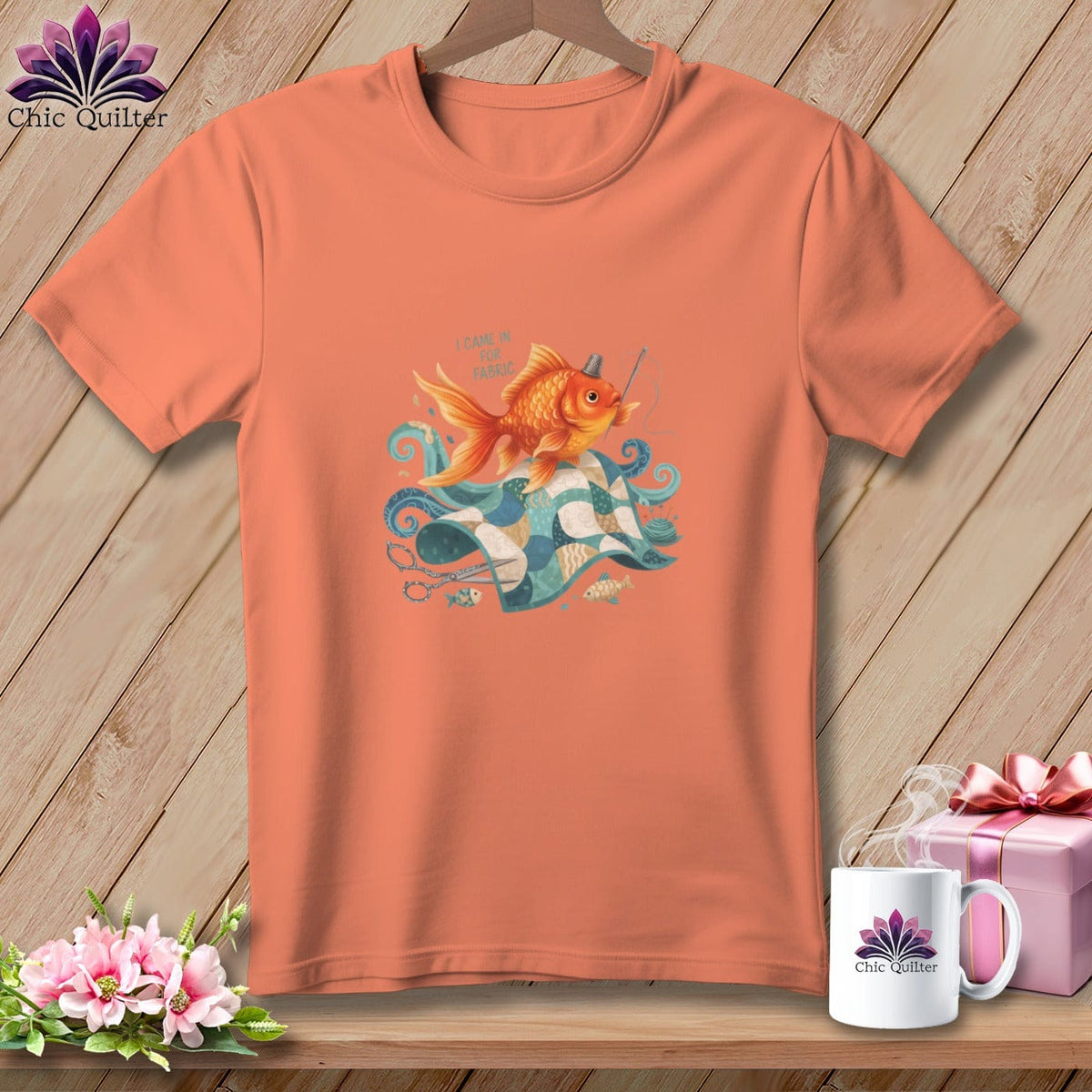 MyDesigns Physical Item S / Heather Sunset The Peaceful Piecer ~ Relaxed Fit Tee