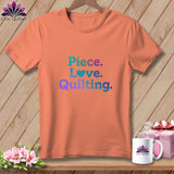 MyDesigns Physical Item S / Heather Sunset The Quilter's Heart ~ Relaxed Fit Tee