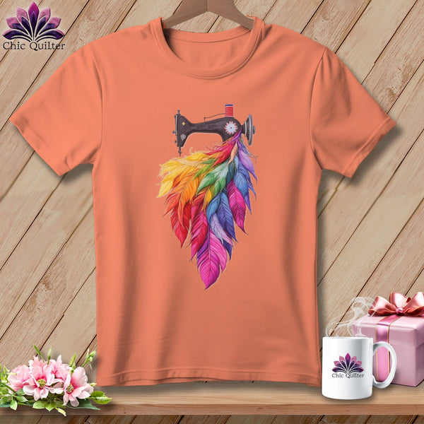 MyDesigns Physical Item S / Heather Sunset Threaded Wings ~ Relaxed Fit Tee