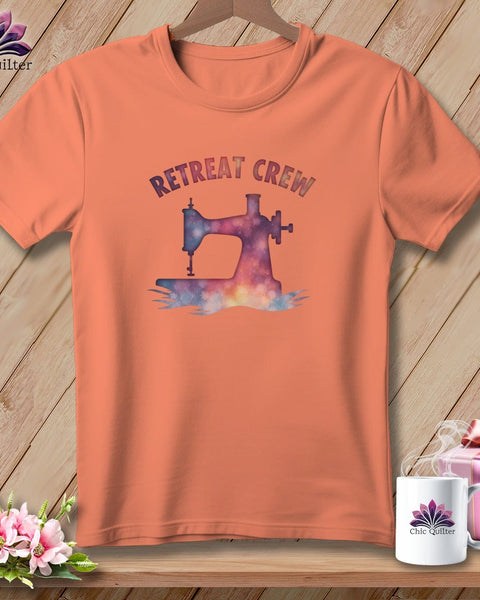 MyDesigns Physical Item S / Heather Sunset Watercolor Retreat Crew ~ Relaxed Fit Tee