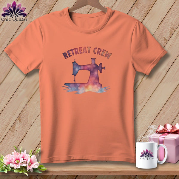 MyDesigns Physical Item S / Heather Sunset Watercolor Retreat Crew ~ Relaxed Fit Tee