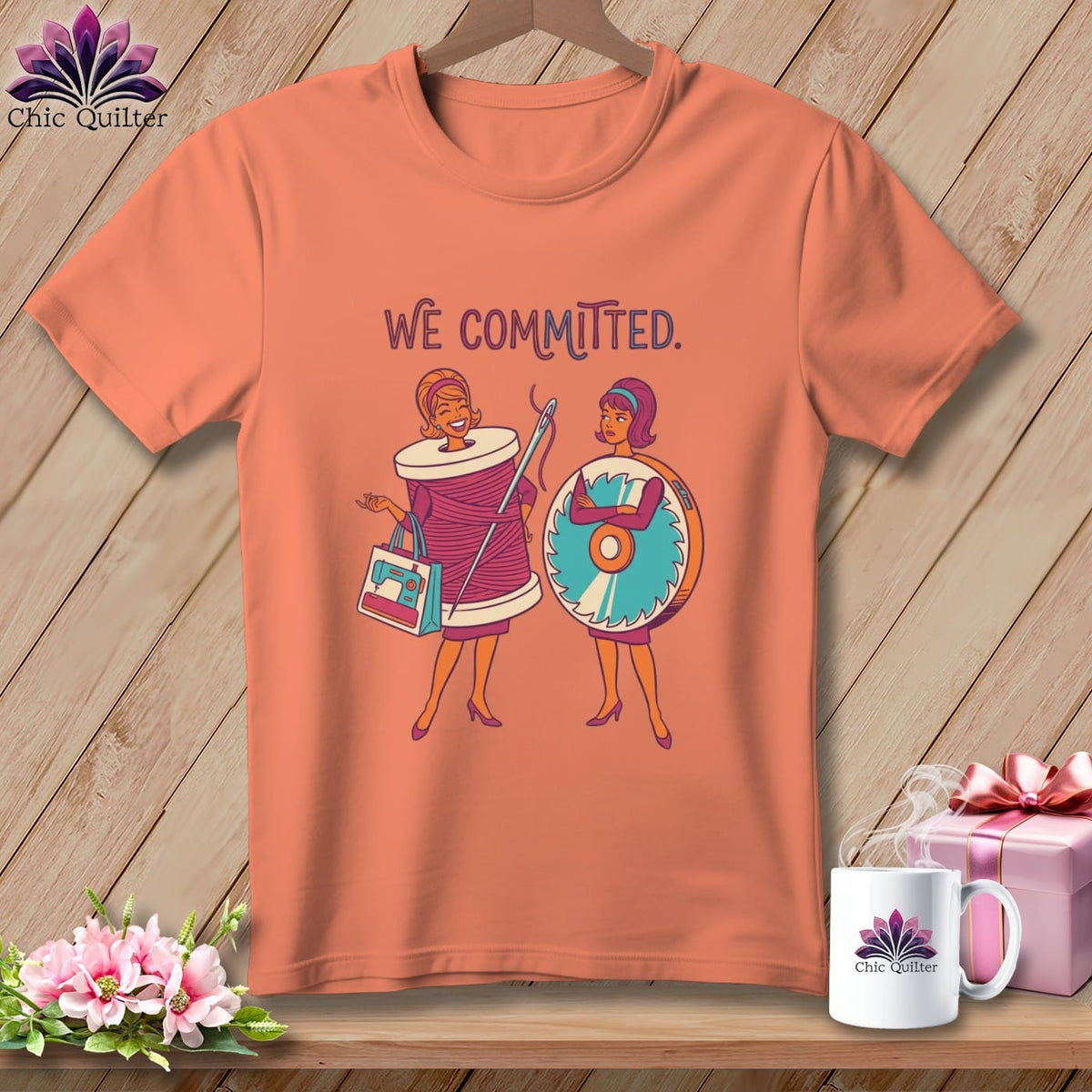 MyDesigns Physical Item S / Heather Sunset We Committed. ~ Relaxed Fit Tee