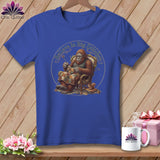 MyDesigns Physical Item S / Heather True Royal Big Foot Stitcher ~ Relaxed Fit Tee