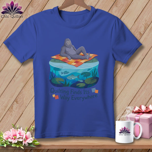 MyDesigns Physical Item S / Heather True Royal Big Foot: "Yes" ~ Relaxed Fit Tee