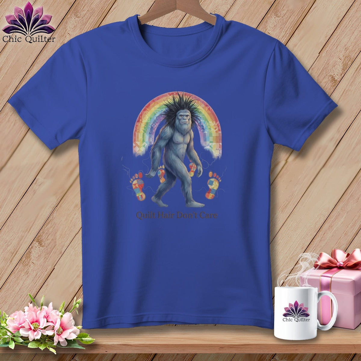 MyDesigns Physical Item S / Heather True Royal Big's Foot Path ~ Relaxed Fit Tee