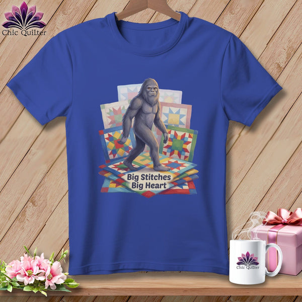 MyDesigns Physical Item S / Heather True Royal Big's Quilted Forest ~ Relaxed Fit Tee