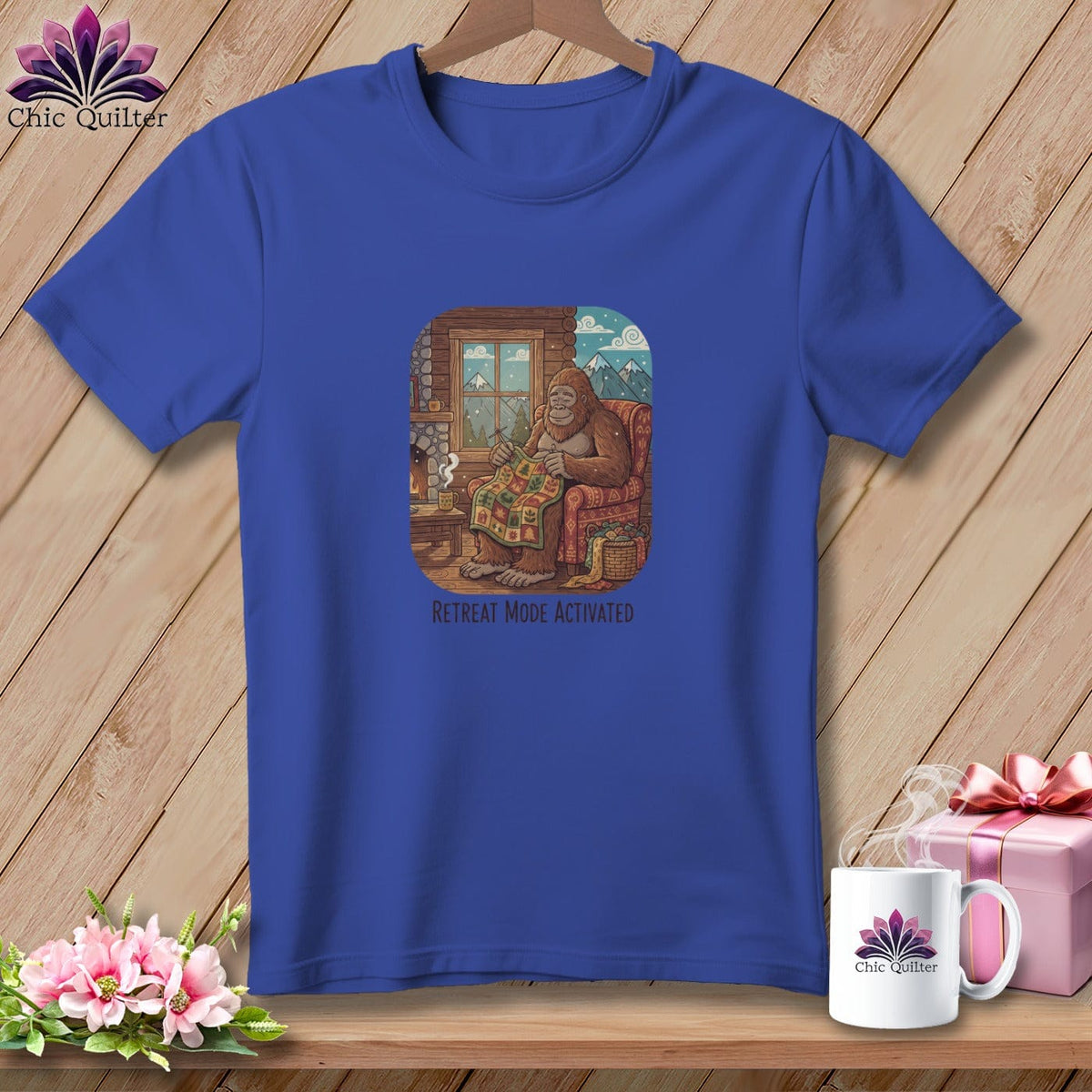 MyDesigns Physical Item S / Heather True Royal Big's Retreat Mode Activated ~ Relaxed Fit Tee