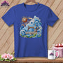 MyDesigns Physical Item S / Heather True Royal Breezy Quilting ~ Relaxed Fit Tee