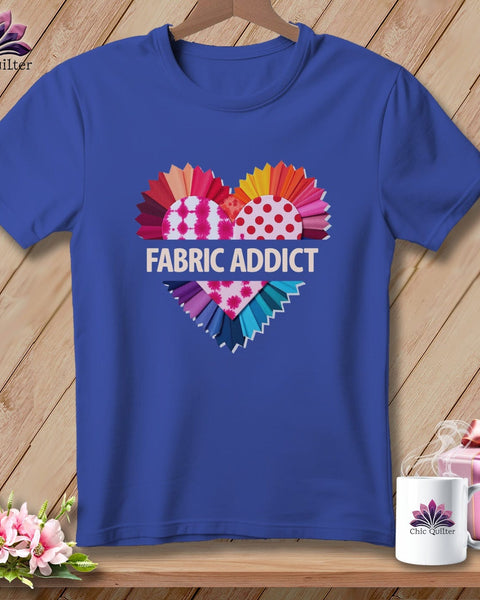 MyDesigns Physical Item S / Heather True Royal Fabric Adict ~ Relaxed Fit Tee