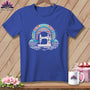 MyDesigns Physical Item S / Heather True Royal Feathered Stitches ~ Relaxed Fit Tee