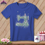MyDesigns Physical Item S / Heather True Royal Garden Stitcher ~ Relaxed Fit Tee