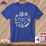 MyDesigns Physical Item S / Heather True Royal Grandma’s Studio ~ Relaxed Fit Tee