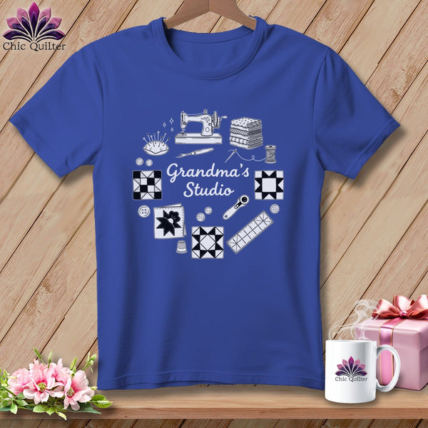 MyDesigns Physical Item S / Heather True Royal Grandma’s Studio ~ Relaxed Fit Tee