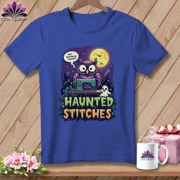 MyDesigns Physical Item S / Heather True Royal Haunted Stitches ~ Relaxed Fit Tee