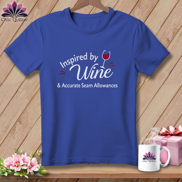 MyDesigns Physical Item S / Heather True Royal Inspired by Wine ~ Relaxed Fit Tee
