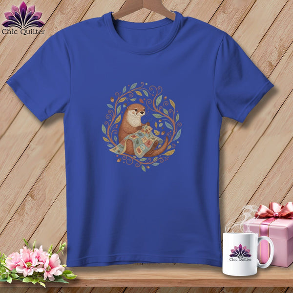 MyDesigns Physical Item S / Heather True Royal Lady Stitcher ~ Relaxed Fit Tee