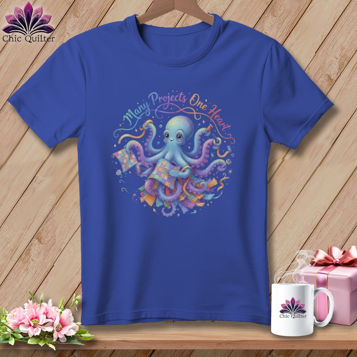 MyDesigns Physical Item S / Heather True Royal Many Projects One Heart ~ Relaxed Fit Tee
