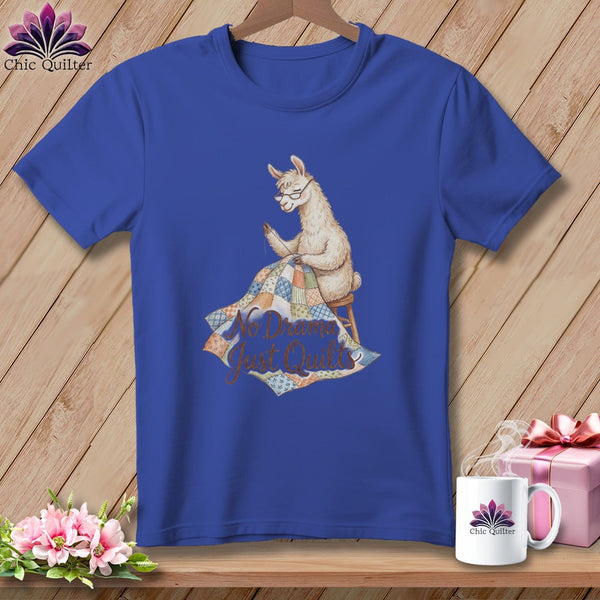 MyDesigns Physical Item S / Heather True Royal No Drama Llama ~ Relaxed Fit Tee