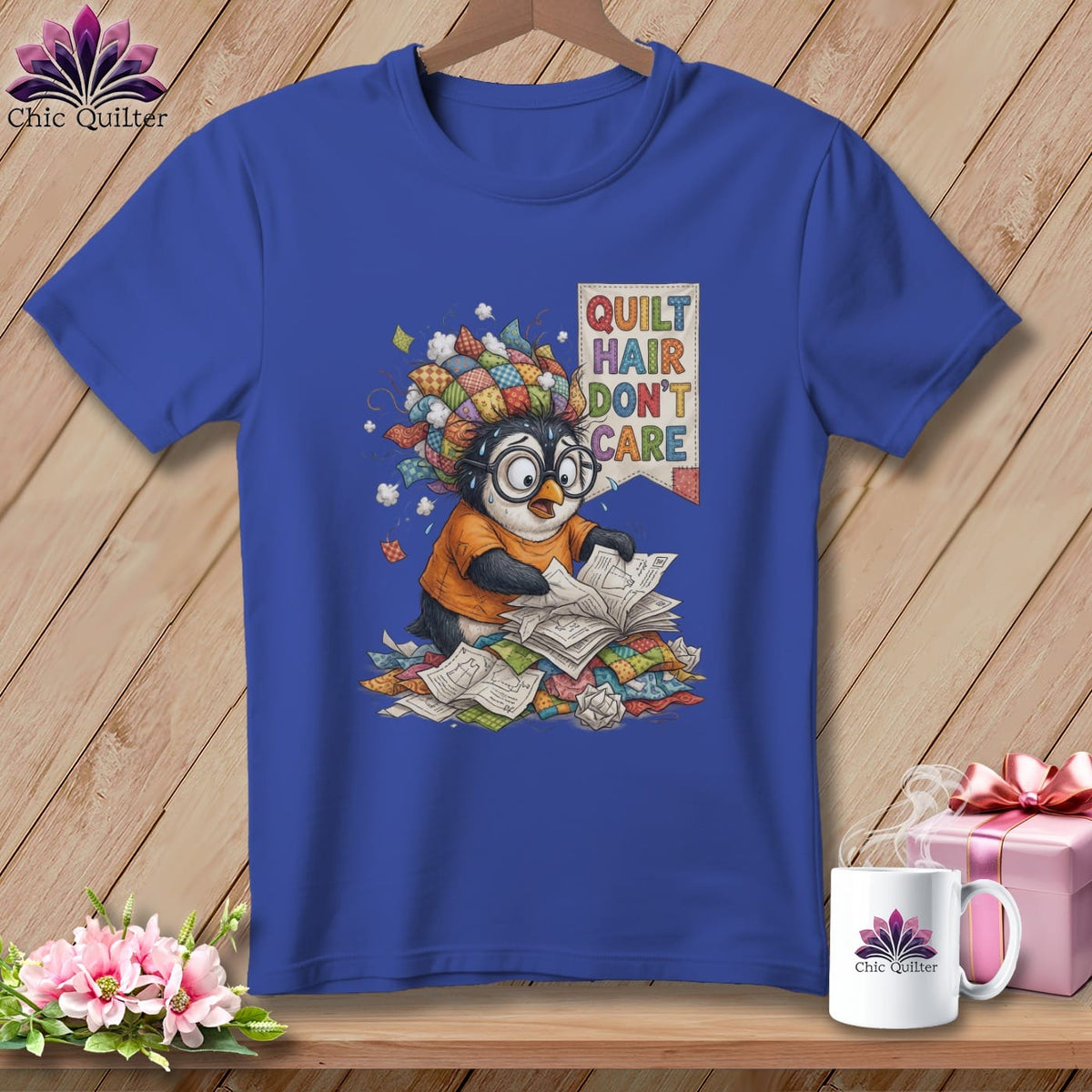 MyDesigns Physical Item S / Heather True Royal Penny's Fabric Obsession ~ Relaxed Fit Tee