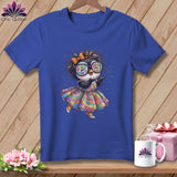 MyDesigns Physical Item S / Heather True Royal Penny's Patchwork Runway ~ Relaxed Fit Tee