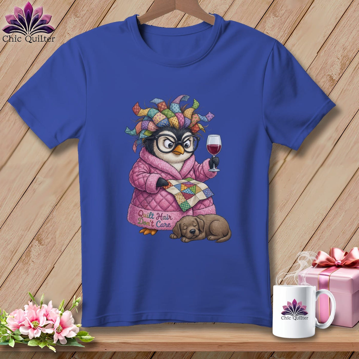 MyDesigns Physical Item S / Heather True Royal Penny's Wine and Whipstitch Night ~ Relaxed Fit Tee