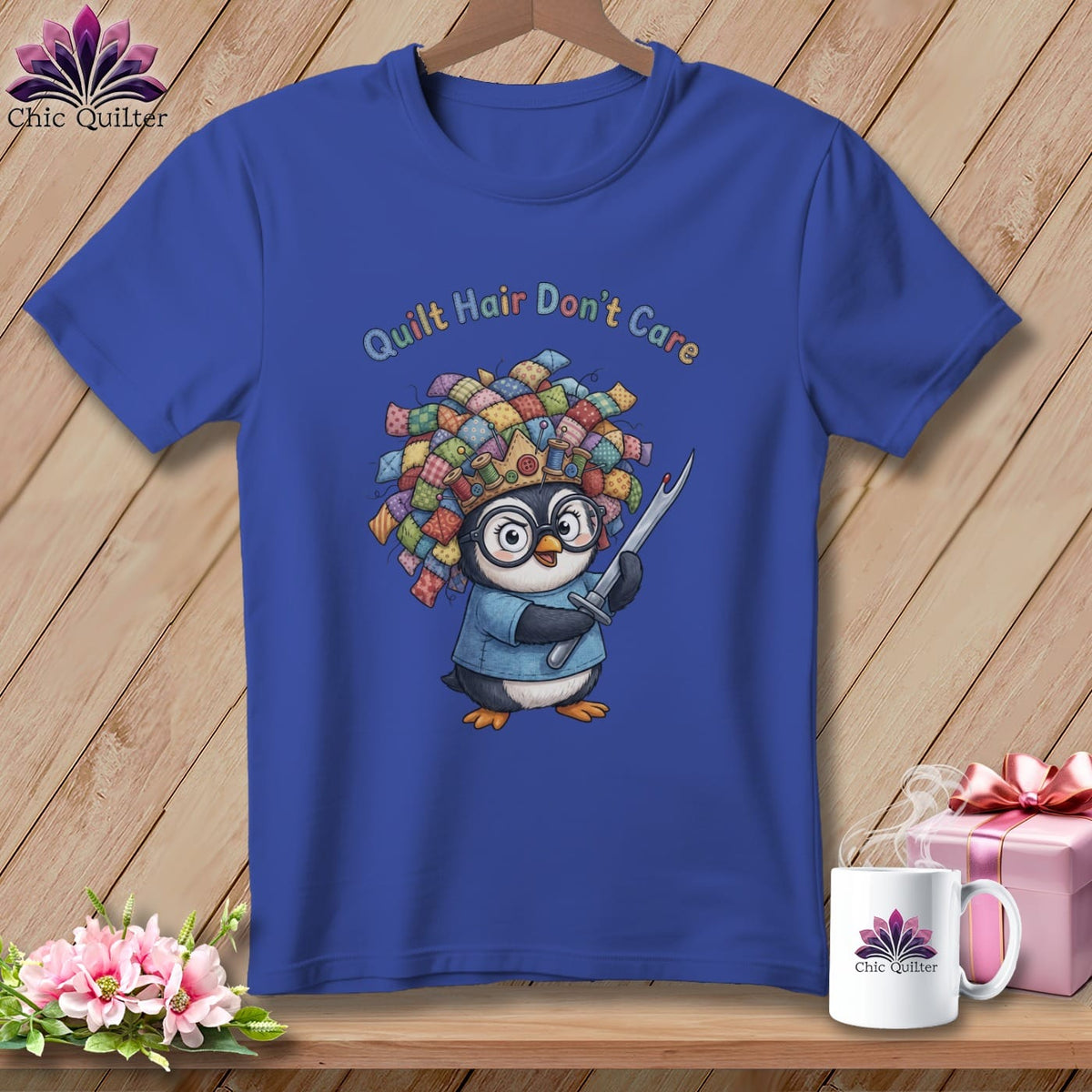 MyDesigns Physical Item S / Heather True Royal Penny the Seam Ripper Warrior ~ Relaxed Fit Tee