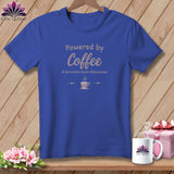 MyDesigns Physical Item S / Heather True Royal Powered by Coffee ~ Relaxed Fit Tee