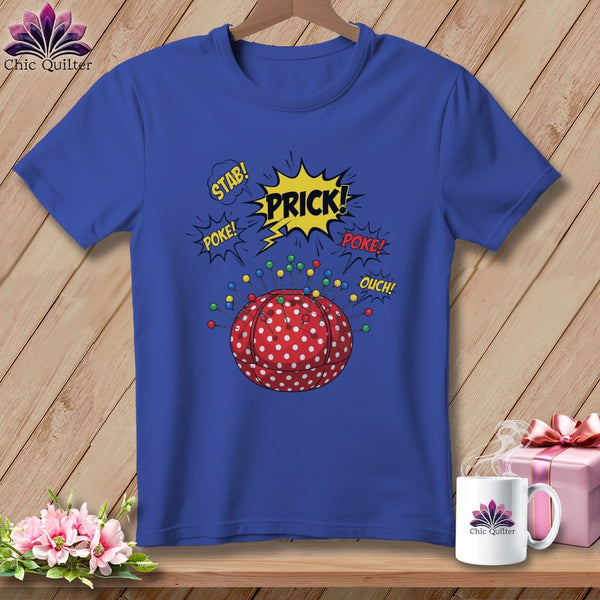 MyDesigns Physical Item S / Heather True Royal Prick Poke Pin Cushion ~ Relaxed Fit Tee