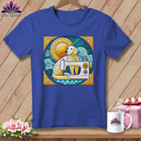 MyDesigns Physical Item S / Heather True Royal Puppy Companion ~ Relaxed Fit Tee