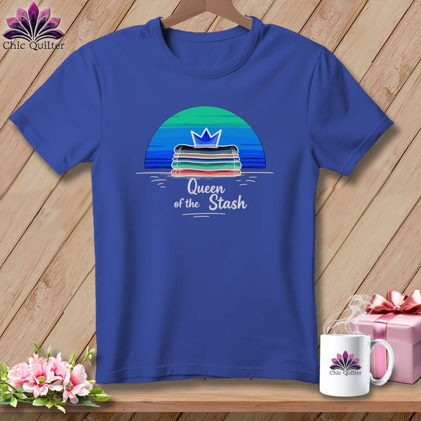 MyDesigns Physical Item S / Heather True Royal Queen of the Stash ~ Relaxed Fit Tee