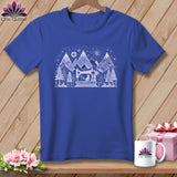 MyDesigns Physical Item S / Heather True Royal Quited Kitty Nights ~ Relaxed Fit Tee