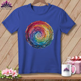 MyDesigns Physical Item S / Heather True Royal Rainbow Scraps ~ Relaxed Fit Tee