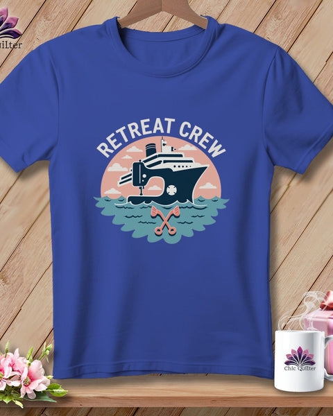 MyDesigns Physical Item S / Heather True Royal Retreat Crew ~ Relaxed Fit Tee