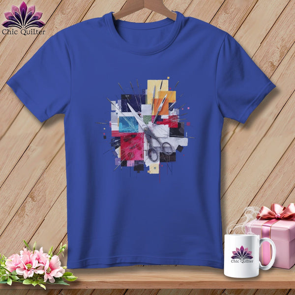 MyDesigns Physical Item S / Heather True Royal Scissors Explosion ~ Relaxed Fit Tee