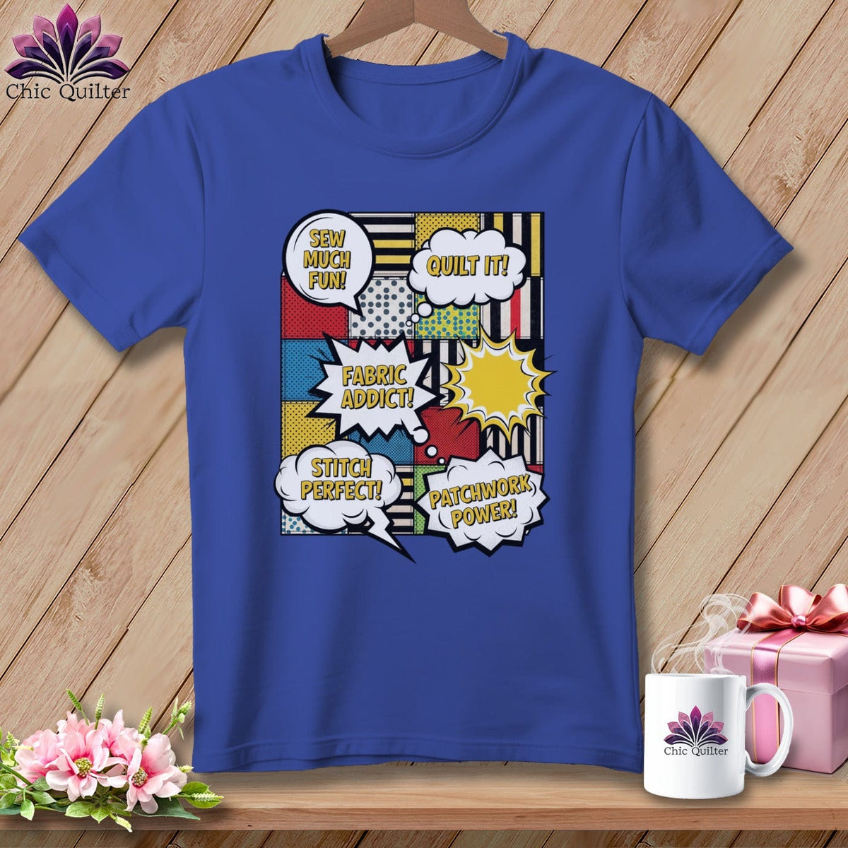 MyDesigns Physical Item S / Heather True Royal Sew Much Fun ~ Relaxed Fit Tee