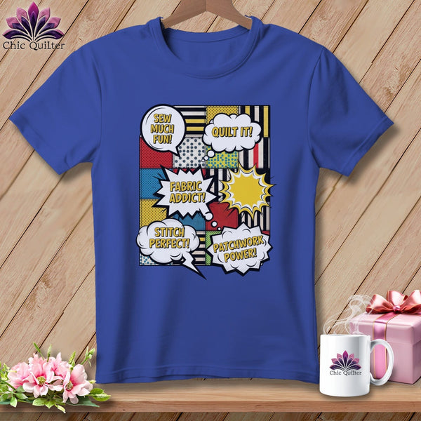 MyDesigns Physical Item S / Heather True Royal Sew Much Fun ~ Relaxed Fit Tee