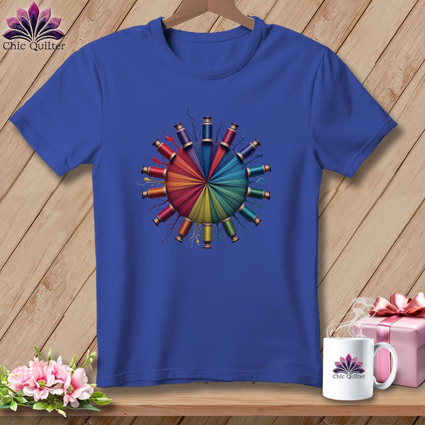 MyDesigns Physical Item S / Heather True Royal Spools of Wonder ~ Relaxed Fit Tee