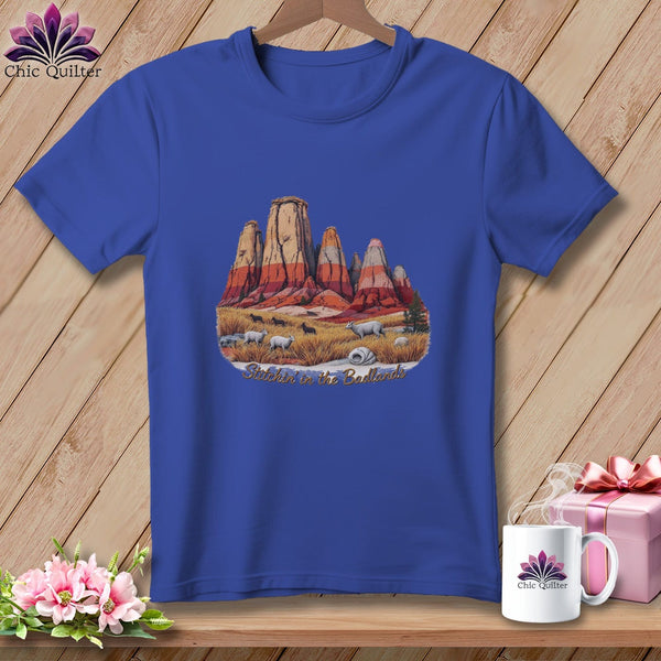 MyDesigns Physical Item S / Heather True Royal Stitchin' in Badlands National Park ~ Relaxed Fit Tee