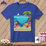 MyDesigns Physical Item S / Heather True Royal Stitchin' in Biscayne National Park ~ Relaxed Fit Tee