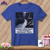 MyDesigns Physical Item S / Heather True Royal Stitchin' in Black Canyon of the Gunnison National Park ~ Relaxed Fit Tee