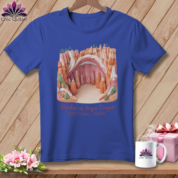 MyDesigns Physical Item S / Heather True Royal Stitchin' in Bryce Canyon National Park ~ Relaxed Fit Tee