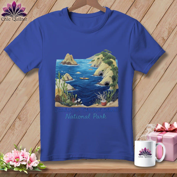 MyDesigns Physical Item S / Heather True Royal Stitchin' in Channel Islands National Park ~ Relaxed Fit Tee