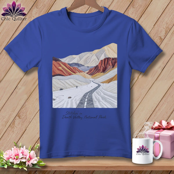 MyDesigns Physical Item S / Heather True Royal Stitchin' in Death Valley National Park ~ Relaxed Fit Tee