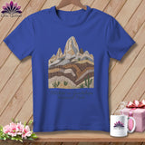 MyDesigns Physical Item S / Heather True Royal Stitchin' in Guadalupe Mountains National Park ~ Relaxed Fit Tee