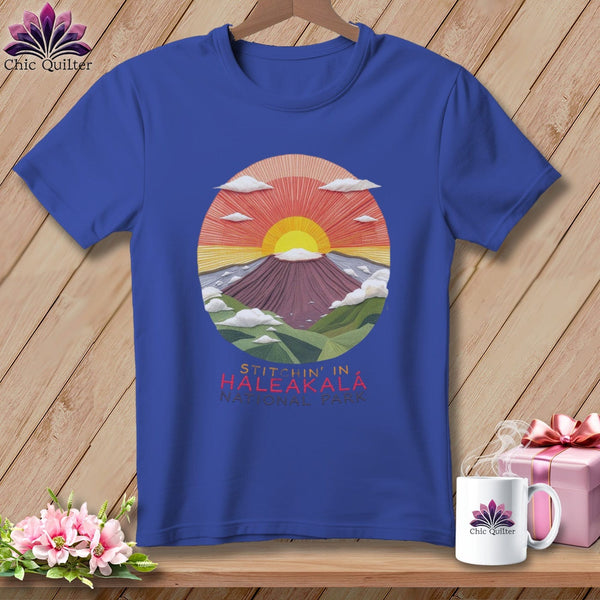 MyDesigns Physical Item S / Heather True Royal Stitchin' in Haleakalā National Park ~ Relaxed Fit Tee