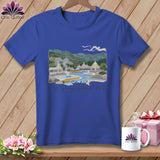MyDesigns Physical Item S / Heather True Royal Stitchin' in Hot Springs National Park ~ Relaxed Fit Tee