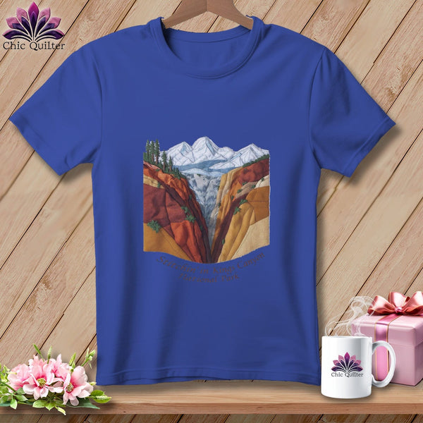 MyDesigns Physical Item S / Heather True Royal Stitchin' in Kings Canyon National Park ~ Relaxed Fit Tee