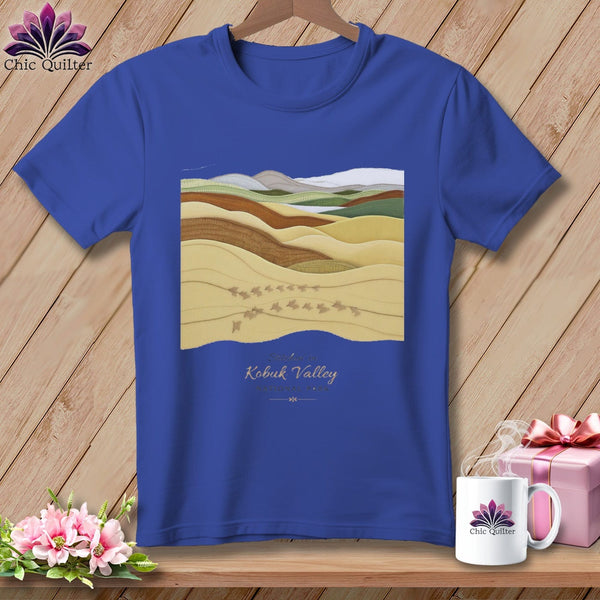 MyDesigns Physical Item S / Heather True Royal Stitchin' in Kobuk Valley National Park ~ Relaxed Fit Tee