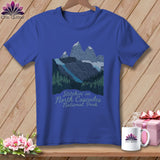 MyDesigns Physical Item S / Heather True Royal Stitchin' in North Cascades National Park ~ Relaxed Fit Tee