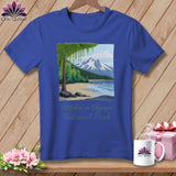 MyDesigns Physical Item S / Heather True Royal Stitchin' in Olympic National Park ~ Relaxed Fit Tee